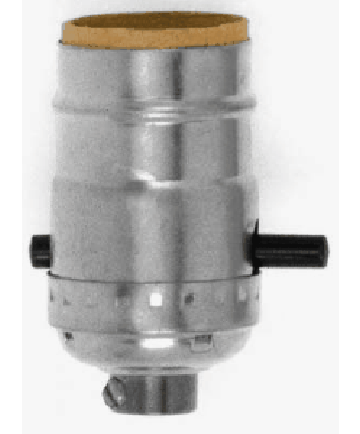 Satco 90/1667 Satco 90-1667 660W-250V Push-Thru Nickel 1/8IP Cap w/Set Screw Medium Base Socket