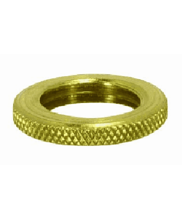 Satco 90/1699 Satco 90-1699 1/8IP Unfinished Brass Round Knurled Locknut
