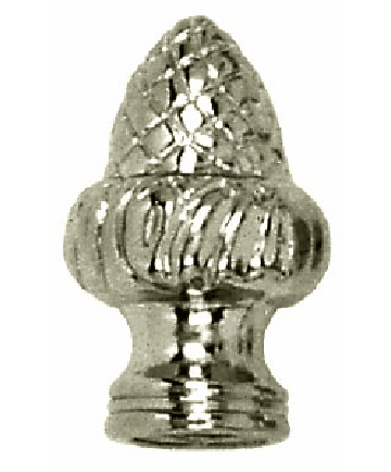 Satco 90/1713 Satco 90-1713 1-1/2" Polished Chrome Acorn Finial 