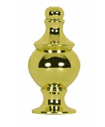 Satco 90/1714 Satco 90-1714 1-1/2" Polished Brass Modern Finial