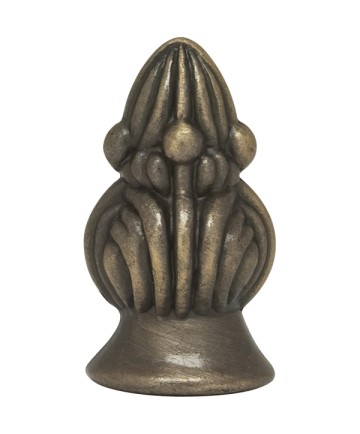 Satco 90/1724 Satco 90-1724 1-3/8" Antique Brass Bud Finial