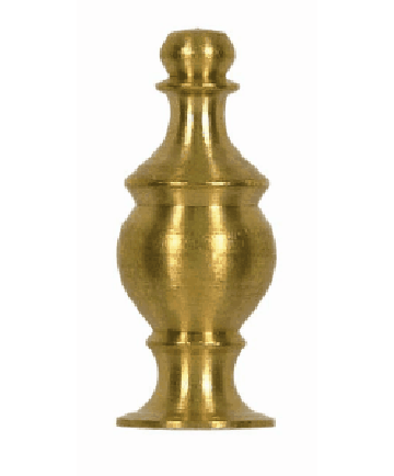 Satco 90/1732 Satco 90-1732 1-1/2" Polished Brass Lamp Finial