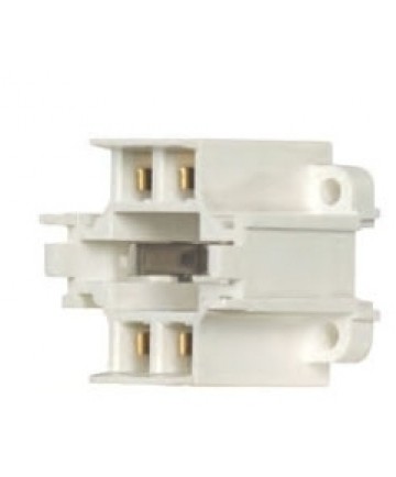 Satco 90/1786 42W 4-Pin Bottom Screw Down Vertical Mount Socket G24Q-3 / G24Q-4 Base CFL Holder