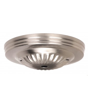Satco 90/1879 BRUSH NKL CANOPY ONLY 1/8 CH 2 Canopies & Glass Holders