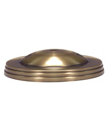 Satco 90/1892 ANT BRASS SMOOTH VINTAGE CANOP Canopies & Glass Holders