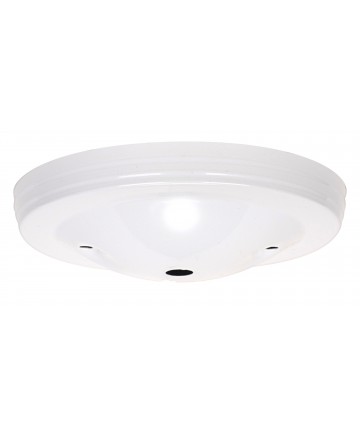Satco 90/1900 WHITE MOD CANOPY 1/8 CH 2 BAR Canopies & Glass Holders