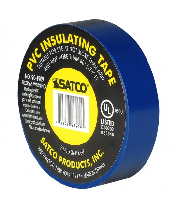 Satco 90/1909 BLUE ELEC TAPE 60 FT. 3/4" Hardware & Lamp Parts Light