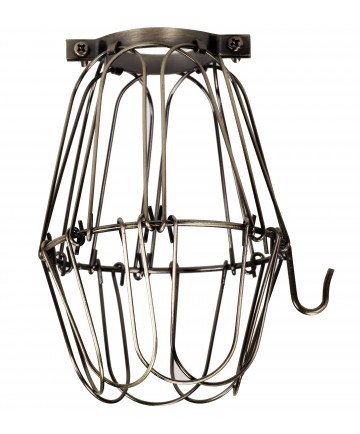 Satco 90/1919 BULB CAGE DARK ANTIQUE Wire Light Bulb
