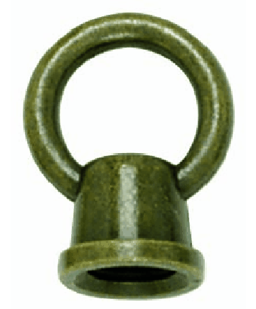 Satco 90/203 Satco 90-203 1 inch Antique Brass Finish Female Loop