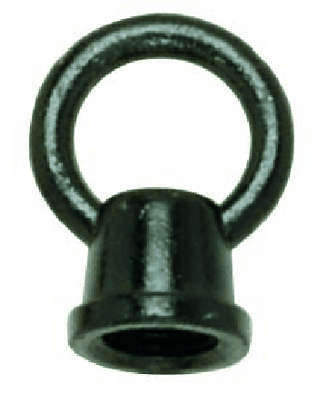 Satco 90/205 Satco 90-205 1 inch Black Finish Female Loop