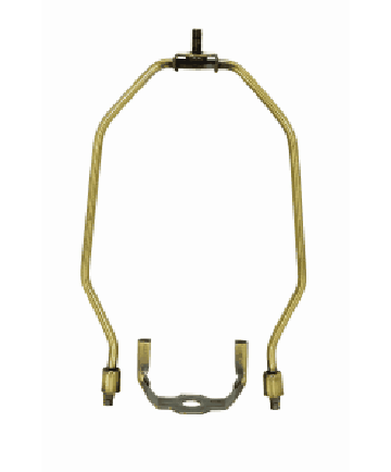 Satco 90/2264 Satco 90-2264 6 inch Antique Brass Finish Heavy Duty Harp with 1/8IP Saddle