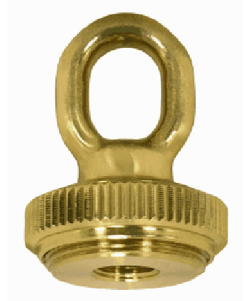 Satco 90/2299 Satco 90-2299 Polished and Lacquered 1/4IP Heavy Duty Cast Brass Screw Collar w/Ring