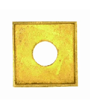 Satco 90/2318 Satco 90-2318 3/4" Polished Solid Brass Square Check Ring