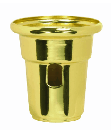 Satco 90/2353 Satco 90-2353 Polished Brass Finish Heavy Duty Cup for Swing Arm Lamps