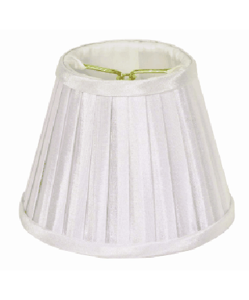 Satco 90/2364 Satco 90-2364 White Folded Pleat Clip On Shade