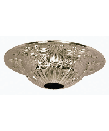 Satco 90/2384 Cast Brass Polished Nickel Finish Brass Chandelier Canopy