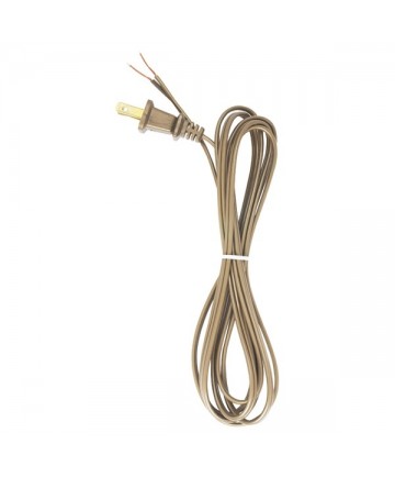 Satco 90/2392 Satco Lamp Cord Set Metallic Gold 8 Feet