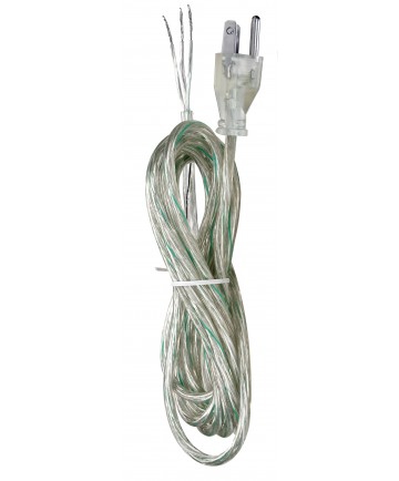 Satco 90/2406 12 FT 18/3 SVT CLEAR SILVER 1250 Watts Wire Light Bulb