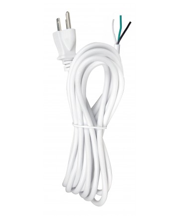 Satco 90/2415 15FT #18/3 SVT105 WHITE CORD 1250 Watts Wire Light Bulb