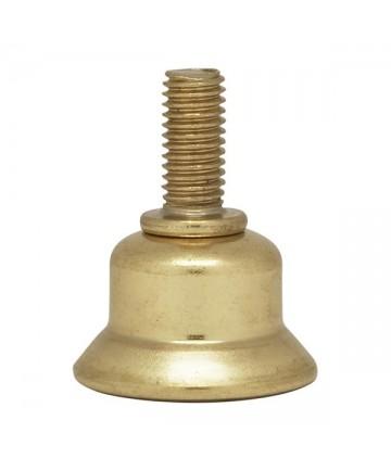 Satco 90/2458 Steel Lamp Riser 1/4-27 Brass Plated 1/2"