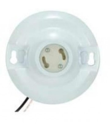 Satco 90/2469 Satco GU24 Fluorescent Phenolic Keyless Light Fixture w/Lead