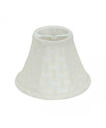 Satco 90/2486 Clip On Shade Cream Bamboo Linen