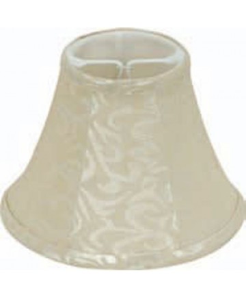 Satco 90/2488 Satco Clip On Shade Cream Leaf Linen