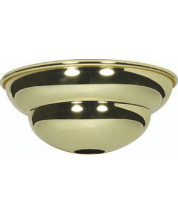 Satco 90/2491 Satco Polished Brass Finish Heavy 2-Step Canopy