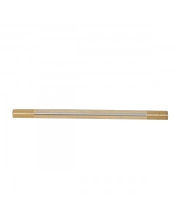 Satco|Nuvo 90/278 | Satco  Brass Plated Steel Pipe 8 inch 1/8IP 3/4" Threaded On Both Ends