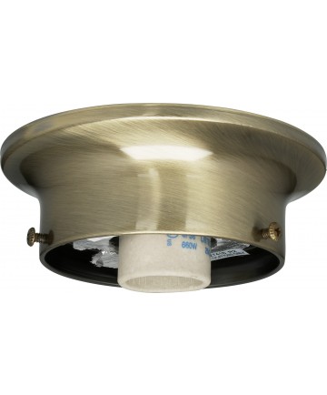 Satco 90/330 3 1/4" ANT BRASS WIRED HOLDER Canopies & Glass Holders