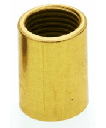 Satco 90/332 Satco 90-332 1/2" Long 1/8IP Burnished And Lacquered Brass Coupling