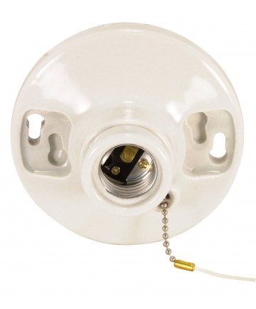 Satco 90/444 POR PULL CHAIN LAMPHOLDER W/CO 250 Watts 125 Volts