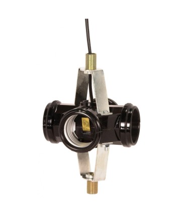 Satco 90/464 4 Light Cluster Socket Medium Base E26 Black Phenolic w/ 12" inch Leads Light Socket