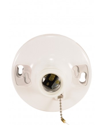 Satco 90/481 MED BASE PHENOLIC PULL CHAIN R 250 Watts 250 Volts