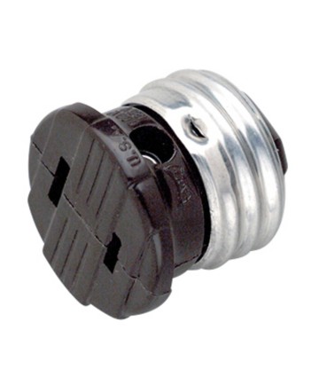 Satco 90/547 BROWN FEMALE SCREW PLUG 660 Watts 125 Volts Sockets &