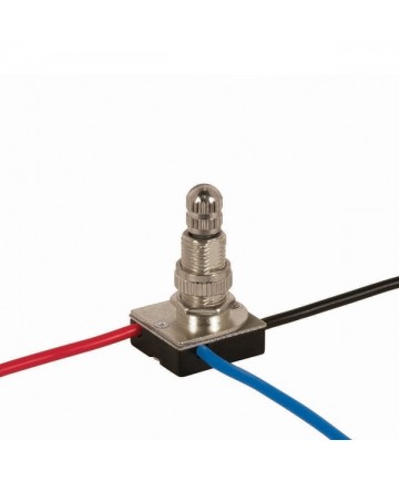 Satco 90/590 3-Way Metal Rotary Switch Metal Bushing 2 Circuit 4 Position