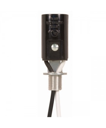 Satco 90/739 | Phenolic Candelabra Base Socket with 6 inch Leads