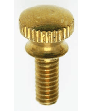 Satco 90/744 Satco 90-744 3/8" Burnished and Lacquered Solid Brass Flat Head Thumb Screw