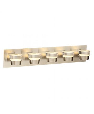 PLC Lighting 90065SN PLC1 Five light vanity Sitra collection