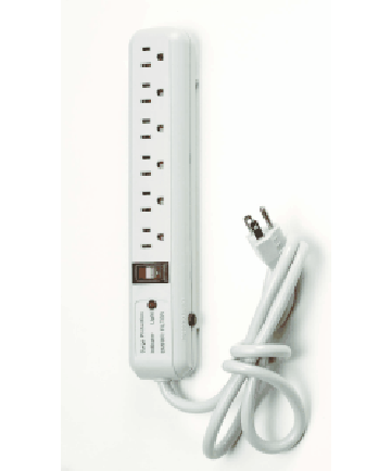 Satco 91/221 Satco 91-221 4 Feet Cord 6 Outlet Superior Surge Strip