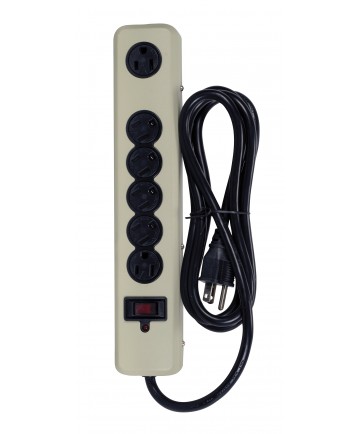 Satco 91/232 BEIGE 6 OUTLET METAL SURGE 1875 Watts Switches &