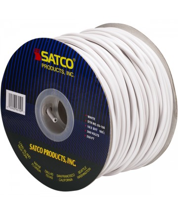 Satco 93/150 Satco 93-150 18/2 SVT 105C Pulley Cord 250FT White Spool Wire