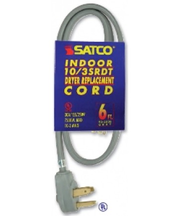 Satco 93/5032 Satco 3 Feet 3 Wire Replacement Range Cord