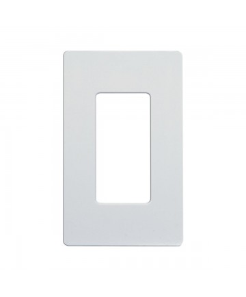 Satco 96/121 CLARO SINGLE GANG WALLPLATE WH Switches & Accessories