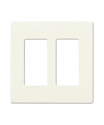 Satco 96/221 CLARO 2 GANG WALLPLATE WH Switches & Accessories Light