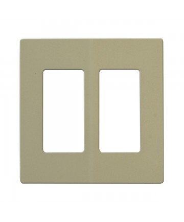 Satco 96/222 CLARO 2 GANG WALLPLATE IV Switches & Accessories Light