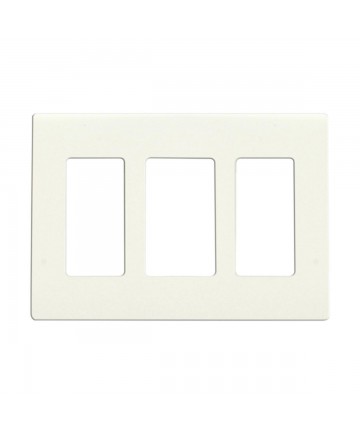 Satco 96/321 CLARO 3 GANG WALLPLATE WH Switches & Accessories Light