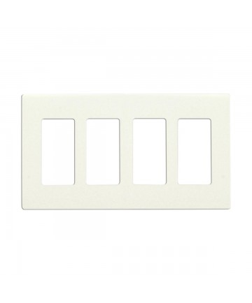 Satco 96/421 CLARO 4 GANG WALLPLATE WH Switches & Accessories Light