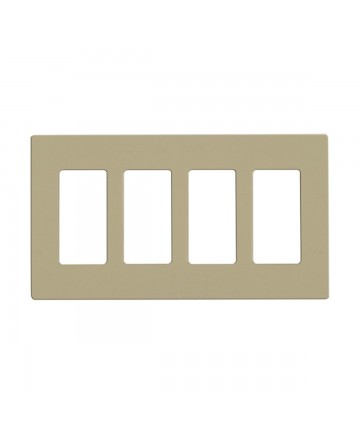 Satco 96/422 CLARO 4 GANG WALLPLATE IV Switches & Accessories Light