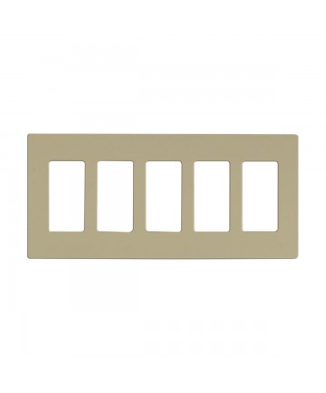 Satco 96/522 CLARO 5 GANG WALLPLATE IV Switches & Accessories Light